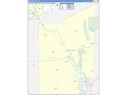 Dona Ana County, NM Wall Map Zip Code Basic Style 2022